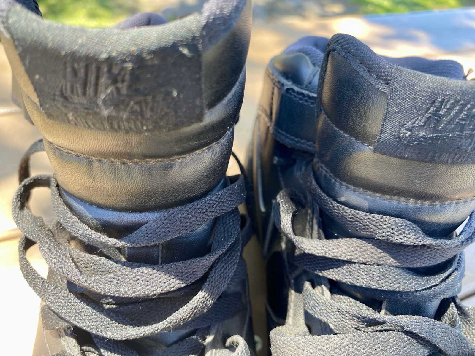 Air Force 1 Triple Black High 2007 Size 9.5 Mens