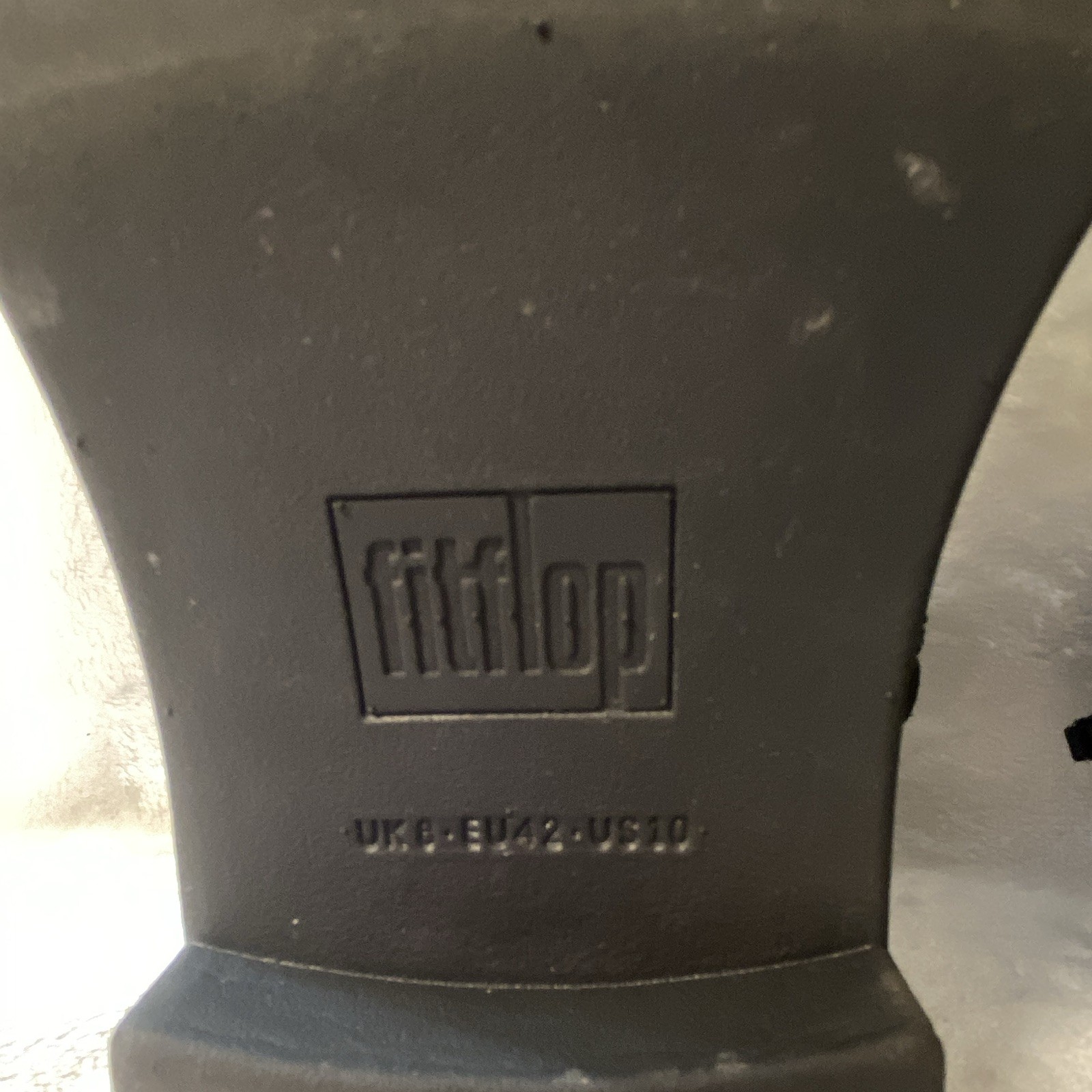 FitFlop Comfort-Technology Leather Chelsea Ankle Bootie Black Zip US 10