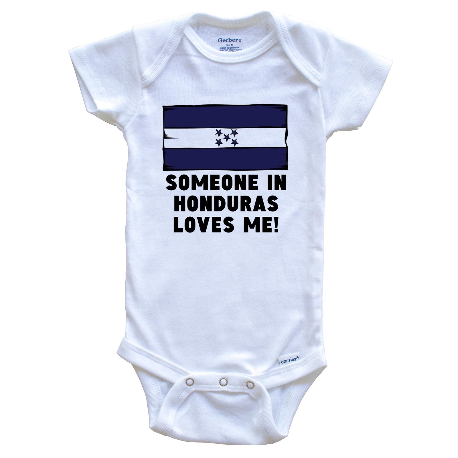 Someone In Honduras Loves Me Honduran Flag Baby Bodysuit