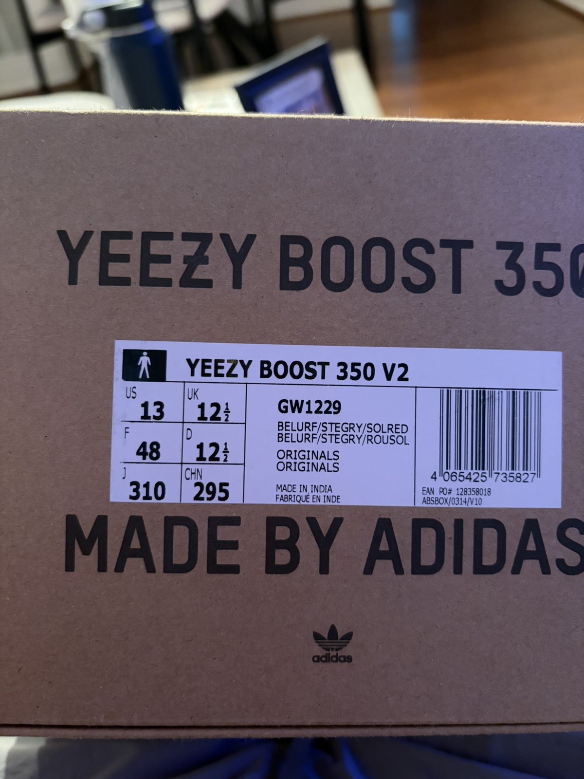 adidas Yeezy Boost 350 V2 Black Non-Reflective Size 13
