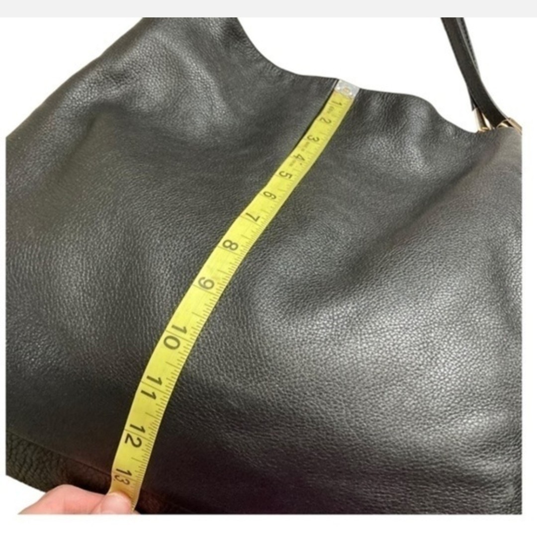 Coach Black Leather Phoebe Triple Compartment Bag