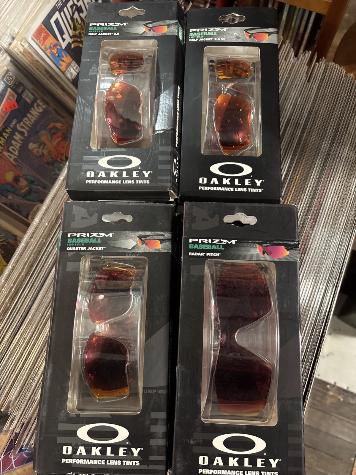 Oakley Red Prizm Lenses Brand New In Box Lot Of 20 Radar Quarter Half Jacket 2.0