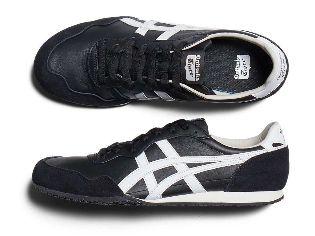 Onitsuka Tiger SERRANO LEATHER 1183C197 001 BLACK WHITE