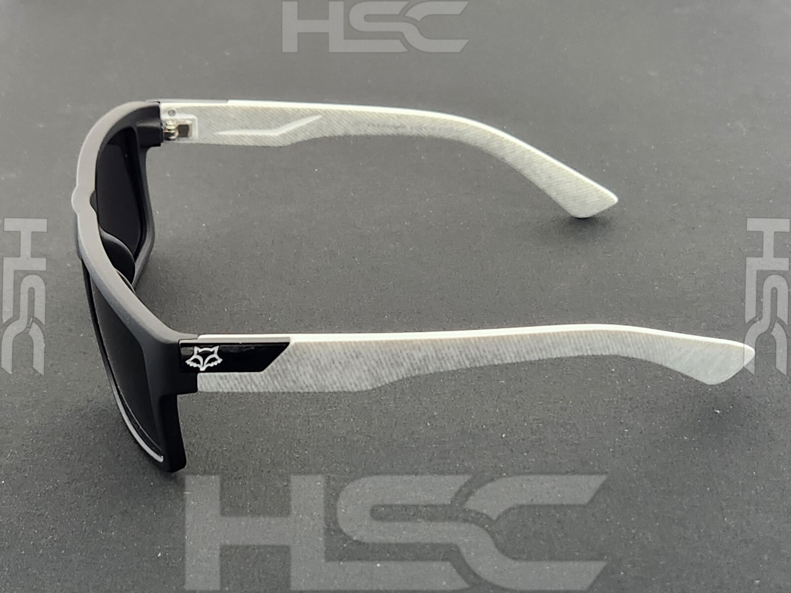 NEW Polarized Square Sunglasses Soft Matte Black Gray Arms Dark Smoke Lens
