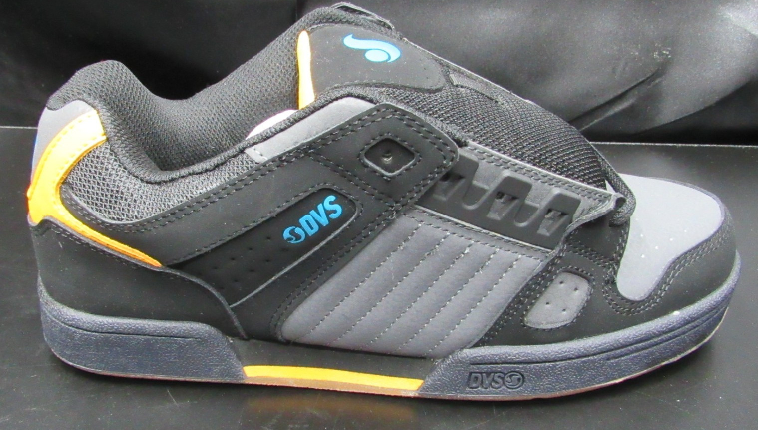 DVS Skateboard Shoes Celsius Black/Orange/Blue MEN’S 8.5