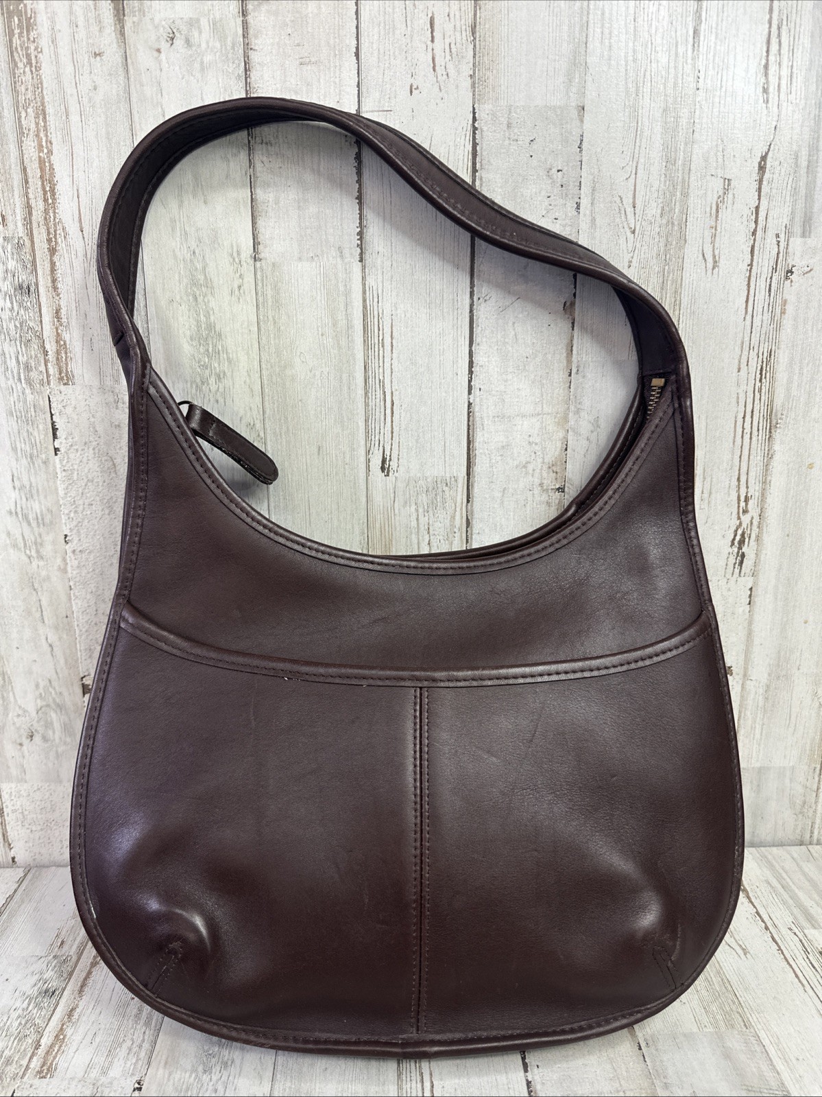 V TG Coach Mahogany Brown Leather 9033 Ergo Shoulder Bag – NOS