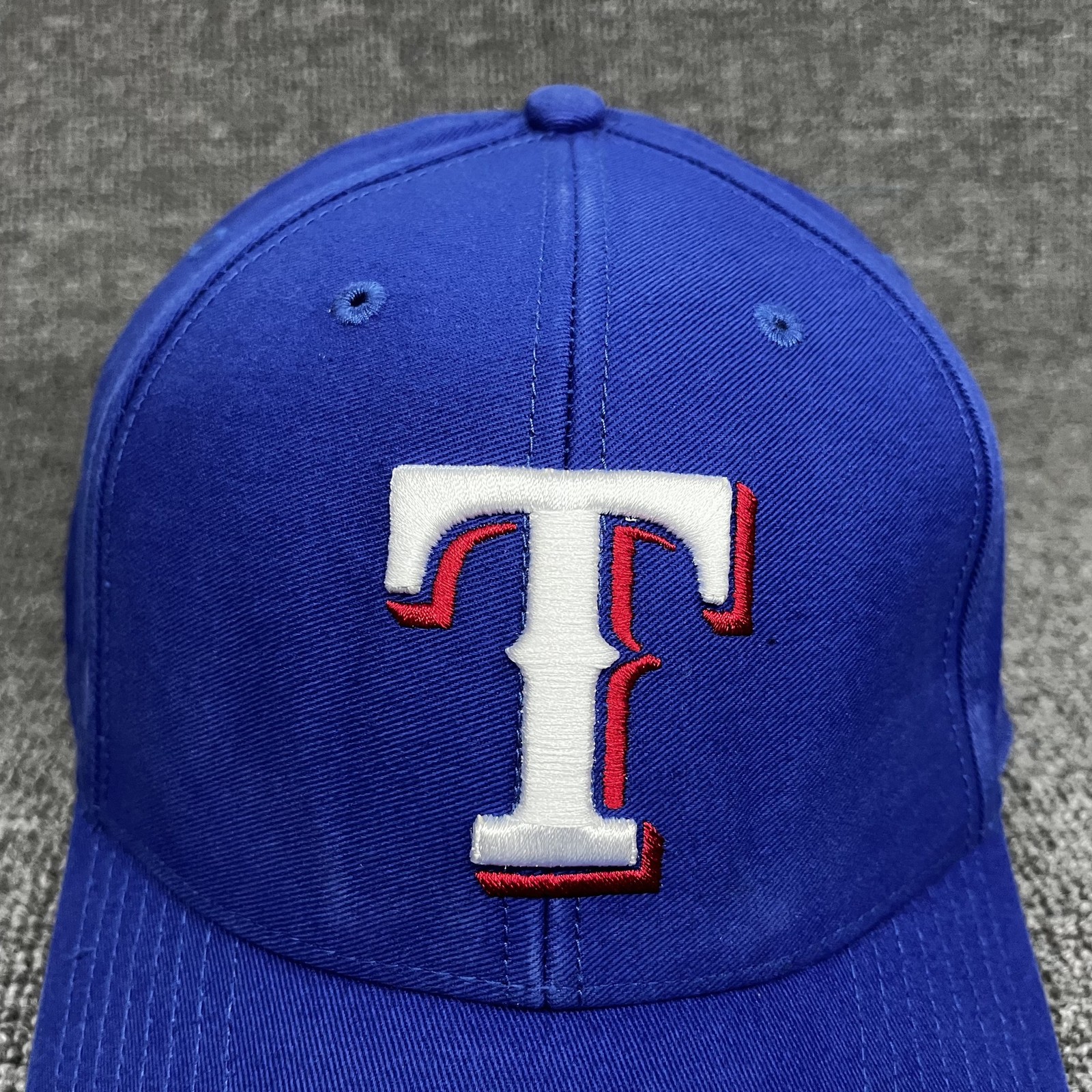 ’47 Brand Texas Rangers Strapback Cap Blue Curved Brim MLB Hat