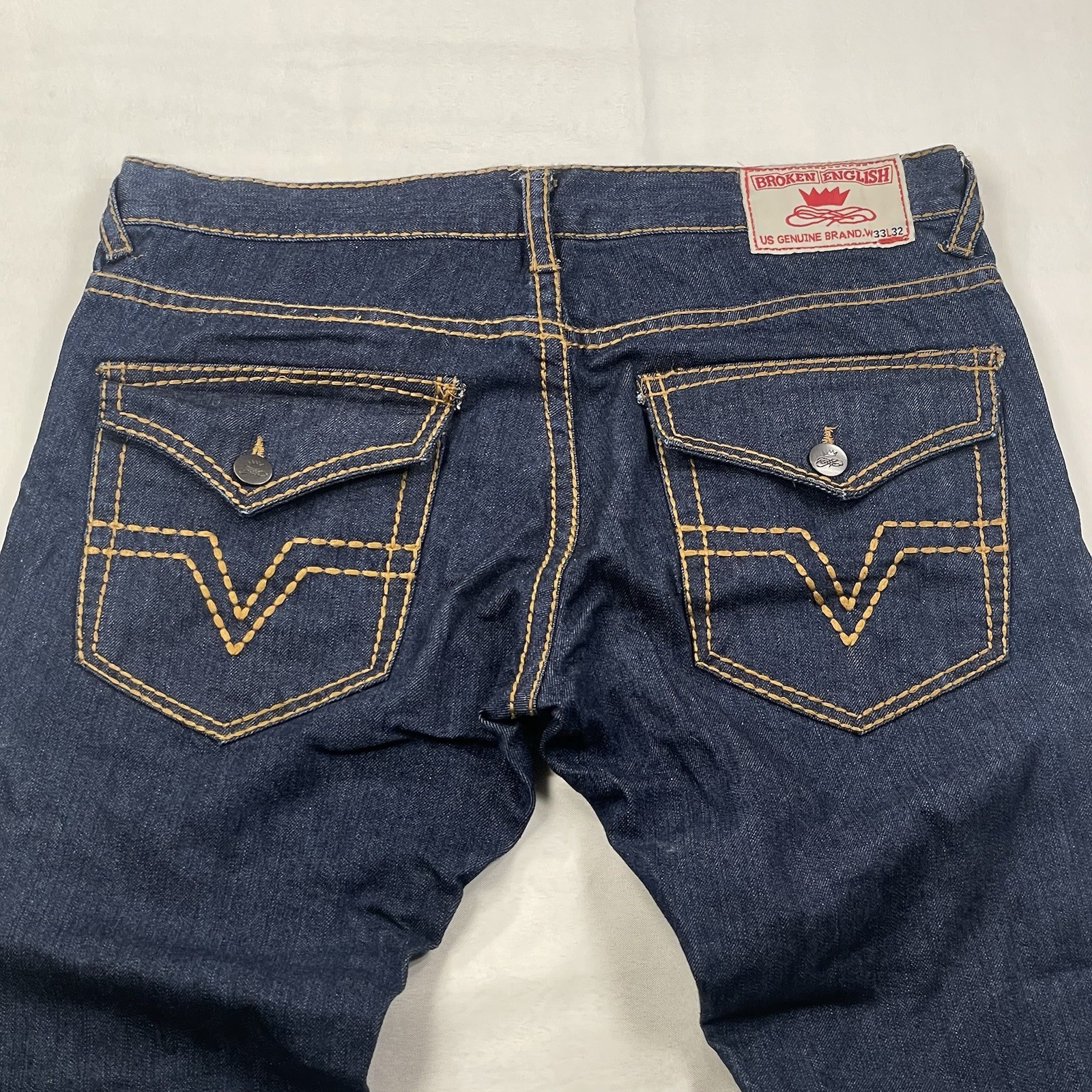 Broken English Saddle Stitch Jeans 33/32