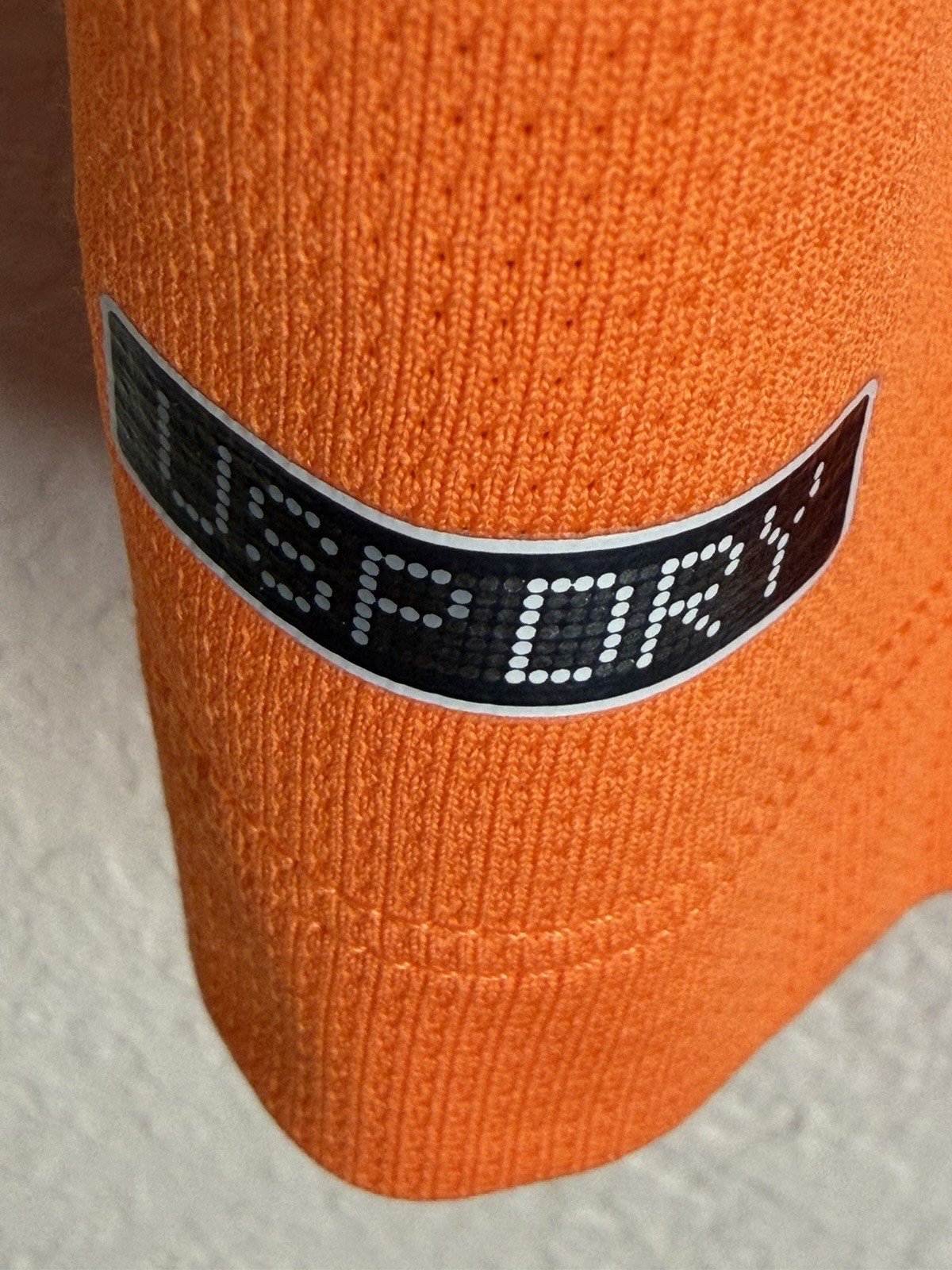 PUMA Men’s XL Orange Solid Polyester/Elastane Short Sleeve Polo Collared Logo
