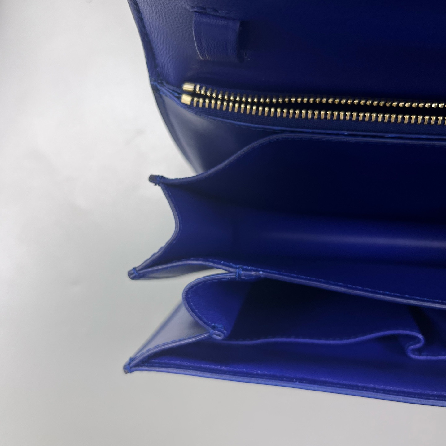 Authentic Celine Classic Box Calfskin Shoulder Bag Blue Gold-Tone eBay AG