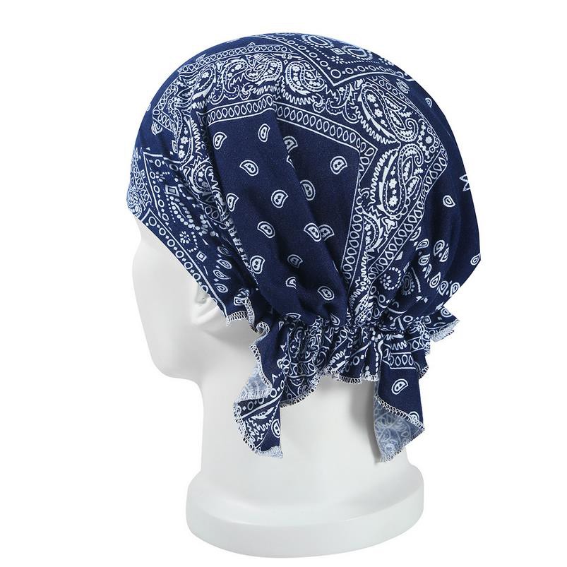 Biker Durag Headwear Head Wrap Skull Cap Doo Do Rag Bandana Headband Beanie Hat