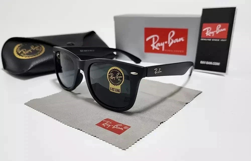 Wayfarer Classic Sunglasses 50mm Sunglass Black Frame Gray Lens -Ray-Ban RB2140-