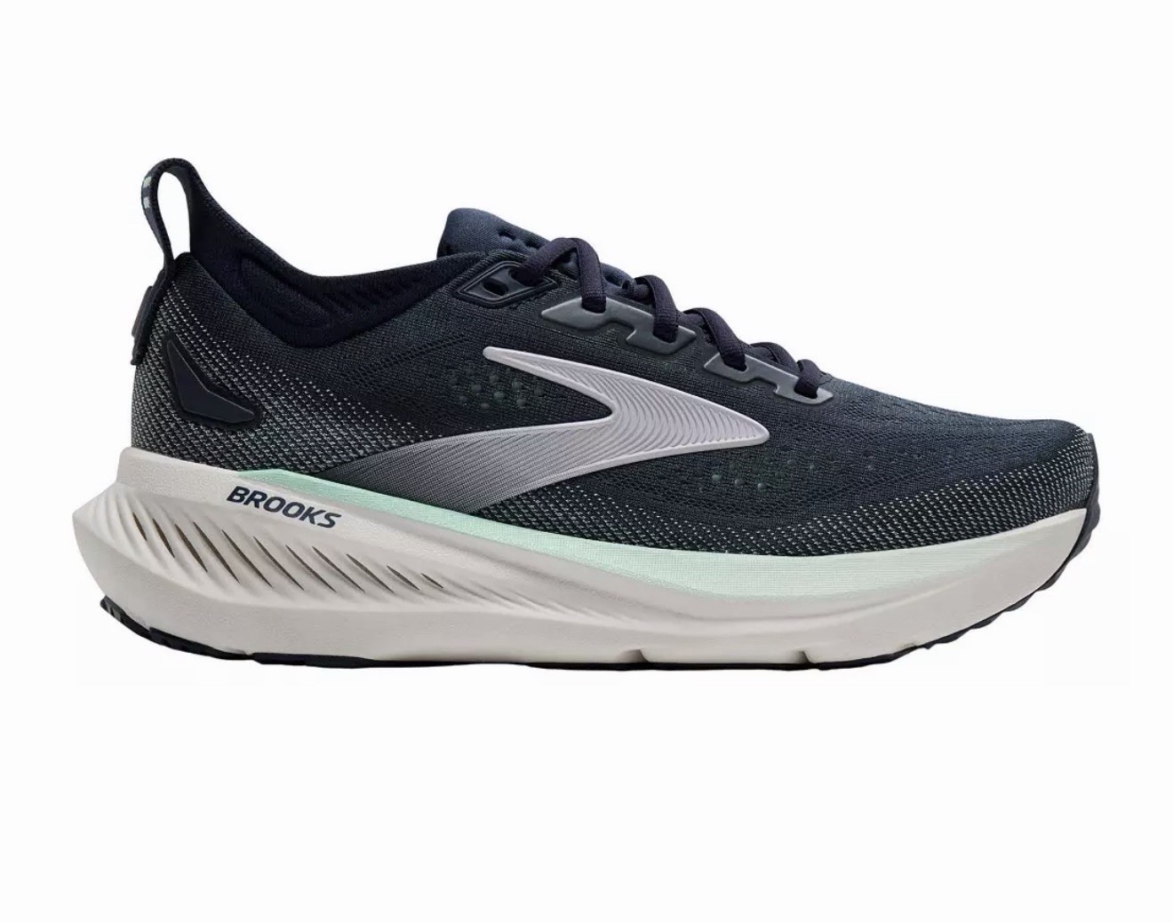 Brooks Glycerin 23 women’s Running Sneakers Lace-Up Mesh Navy White Mint