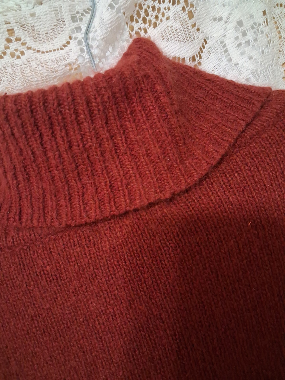 Angora, Silk, Lambswool Cowl Neck 1970s Sweater By Cassidy Sz Small