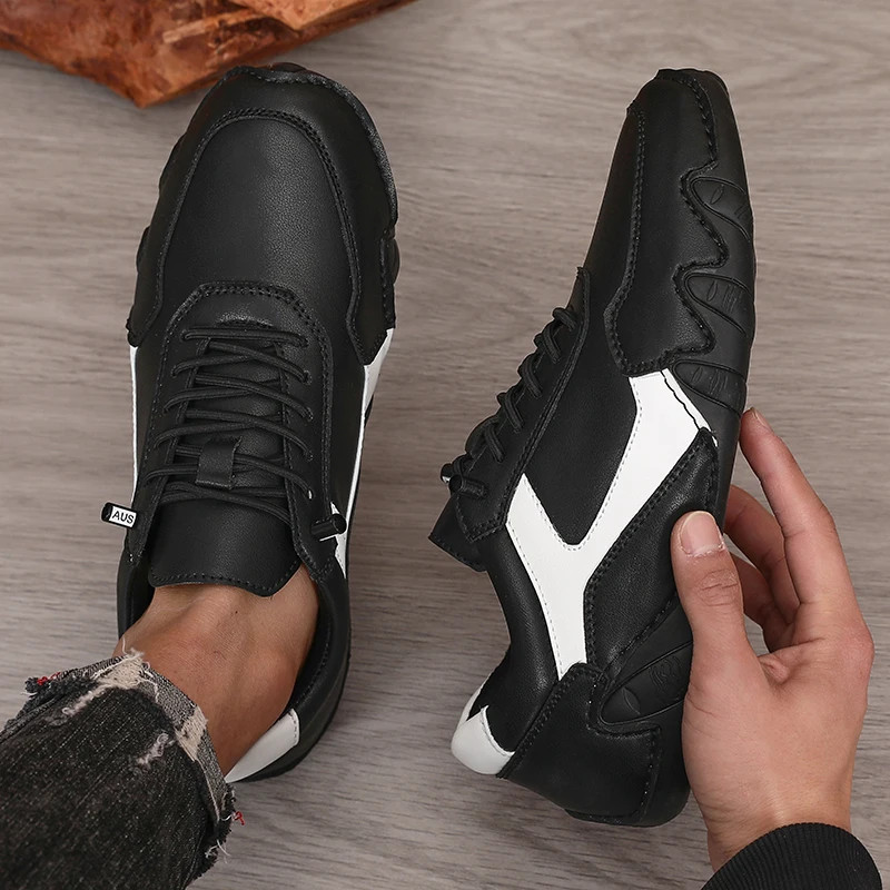 Men Boots Durable Upper Cycling Walking Shoes Commuting Daily Wear Bare Sneakers