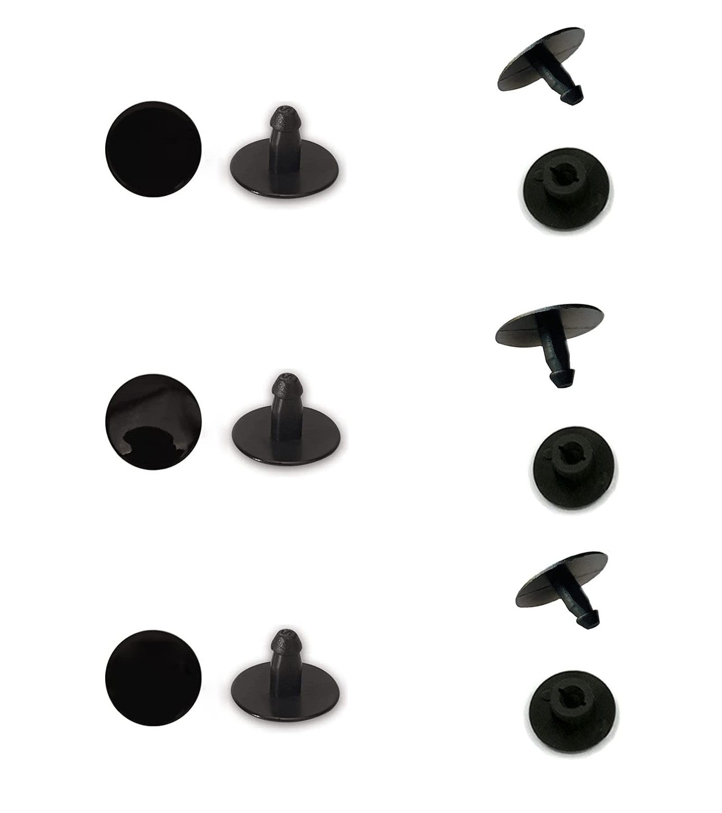 6 Sets Replacement Rivets Button Strap Compatible for Clog Shoe Strap 16mm Si…