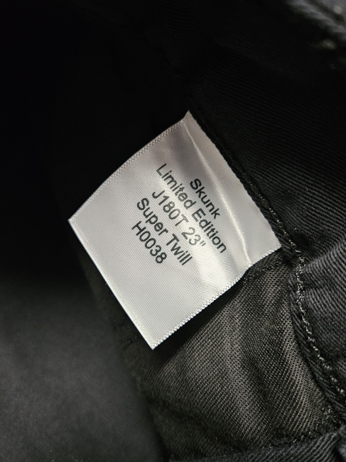 JNCO Skunk Black Canvas Pants NWOT Mens 42×32 Super Twill Limited Edition