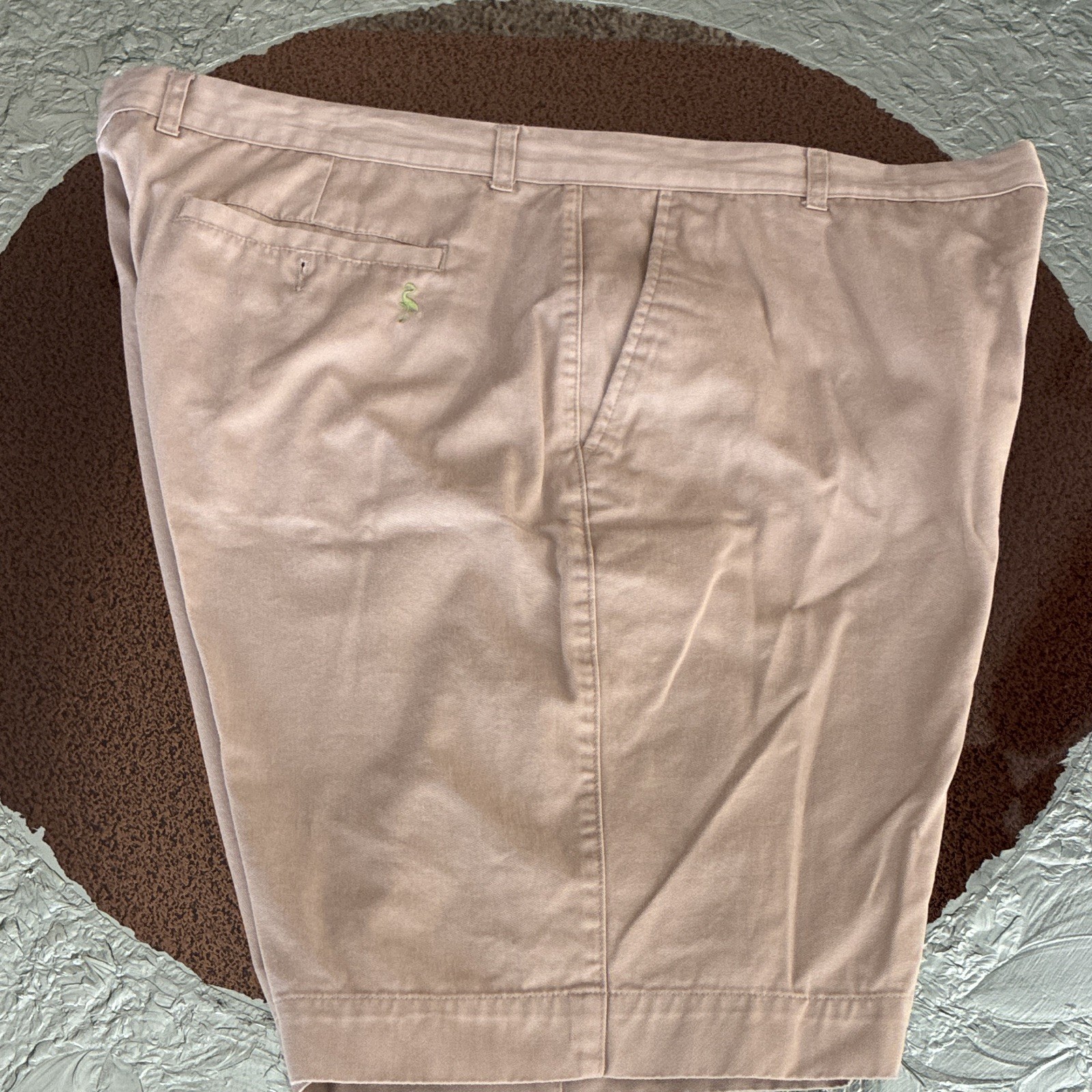 TailorByrd Men’s Beige Chino Shorts Flat Front Regular Fit Pockets 2 for 1