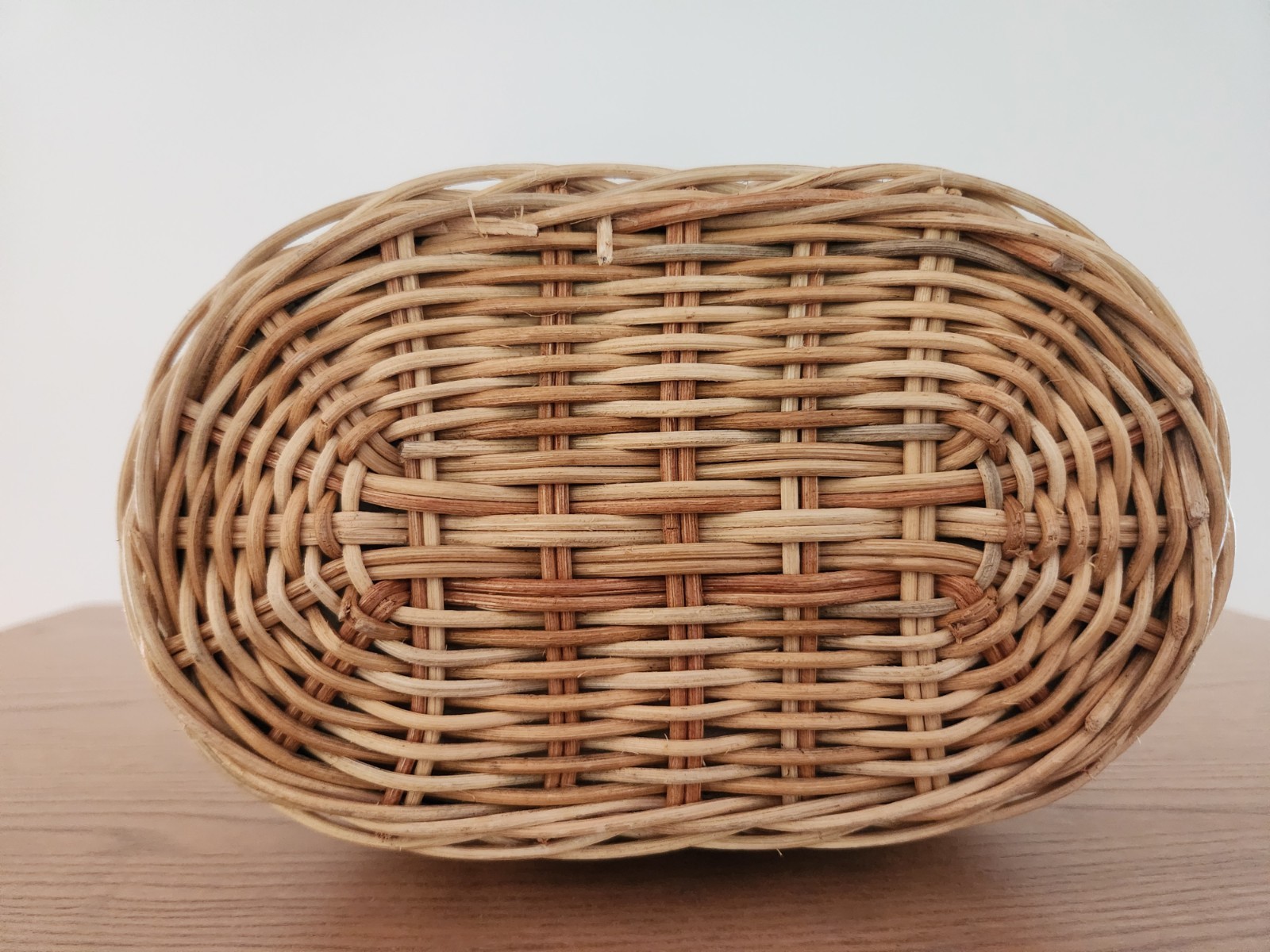 Vintage Wicker Basket Handbag Bird Nest Flower Daisy Brown Novelty Purse