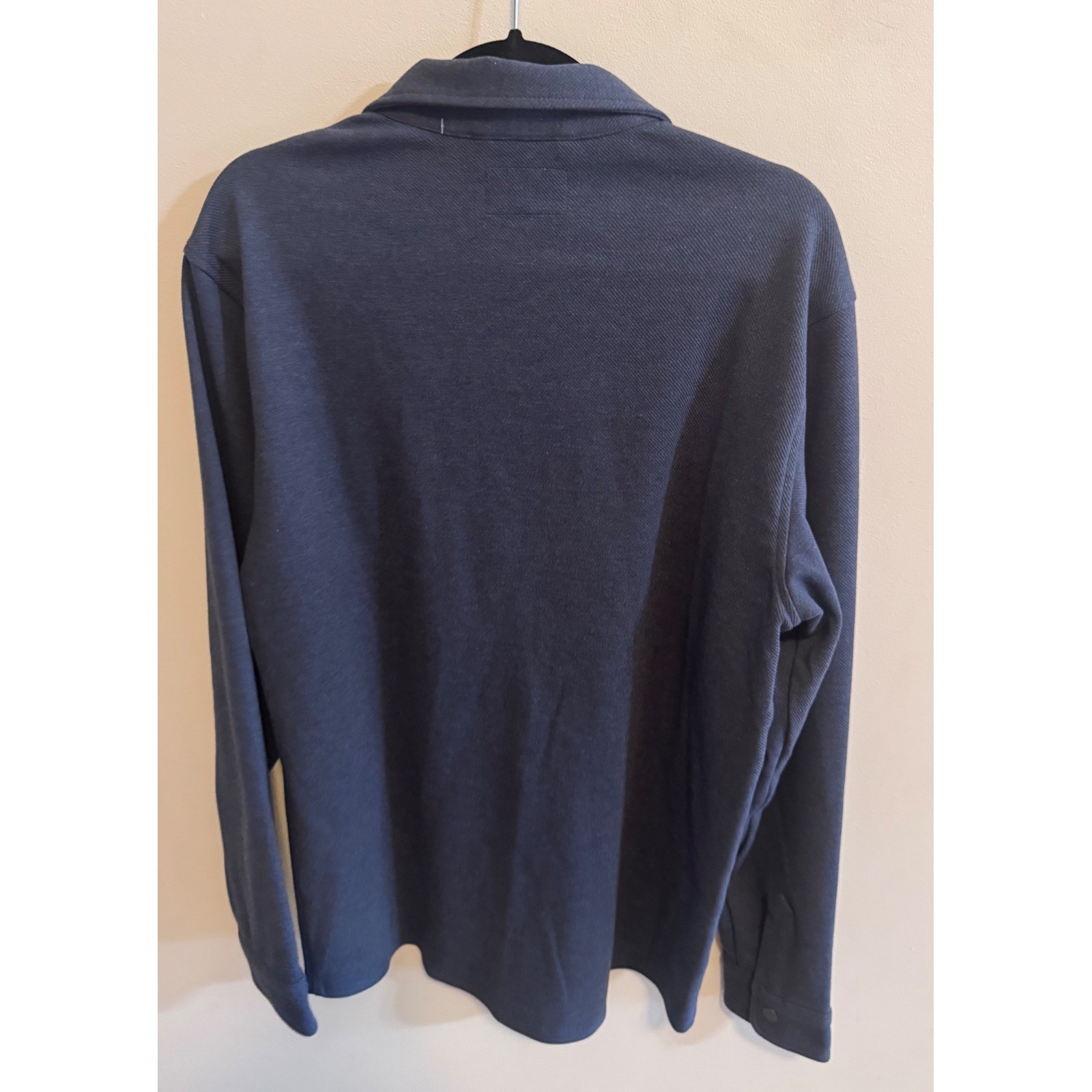 Linksoul Mens Navy Shirt Jacket NWT Fall Layer Quiet Luxury Medium