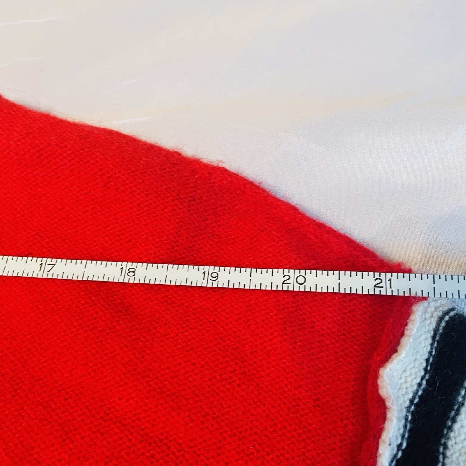 Splendid Striped Sweater Womens Large Red Colorblock Wool Angora Cashmere Knit