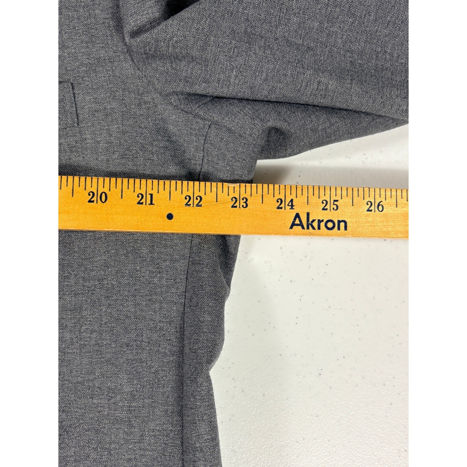 Vtg David Taylor Mens Gray Wool Blend Blazer Sport Coat 44R Gold Buttons NEW NWT