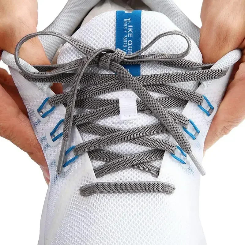 Elastic Flat Classic Sneakers Shoelaces 7 Mm Width Shoelaces for Kids Adults Sho