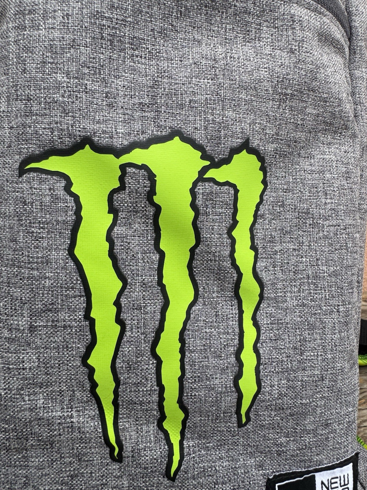 New Era Monster Energy Solid Backpack Gray/Green/Black hat backpack