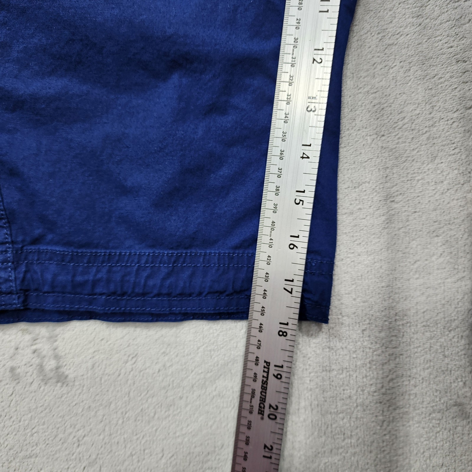 St. John’s Bay Pants Womens 24W Blue Capri Cargo Drawstring Stretch Casual