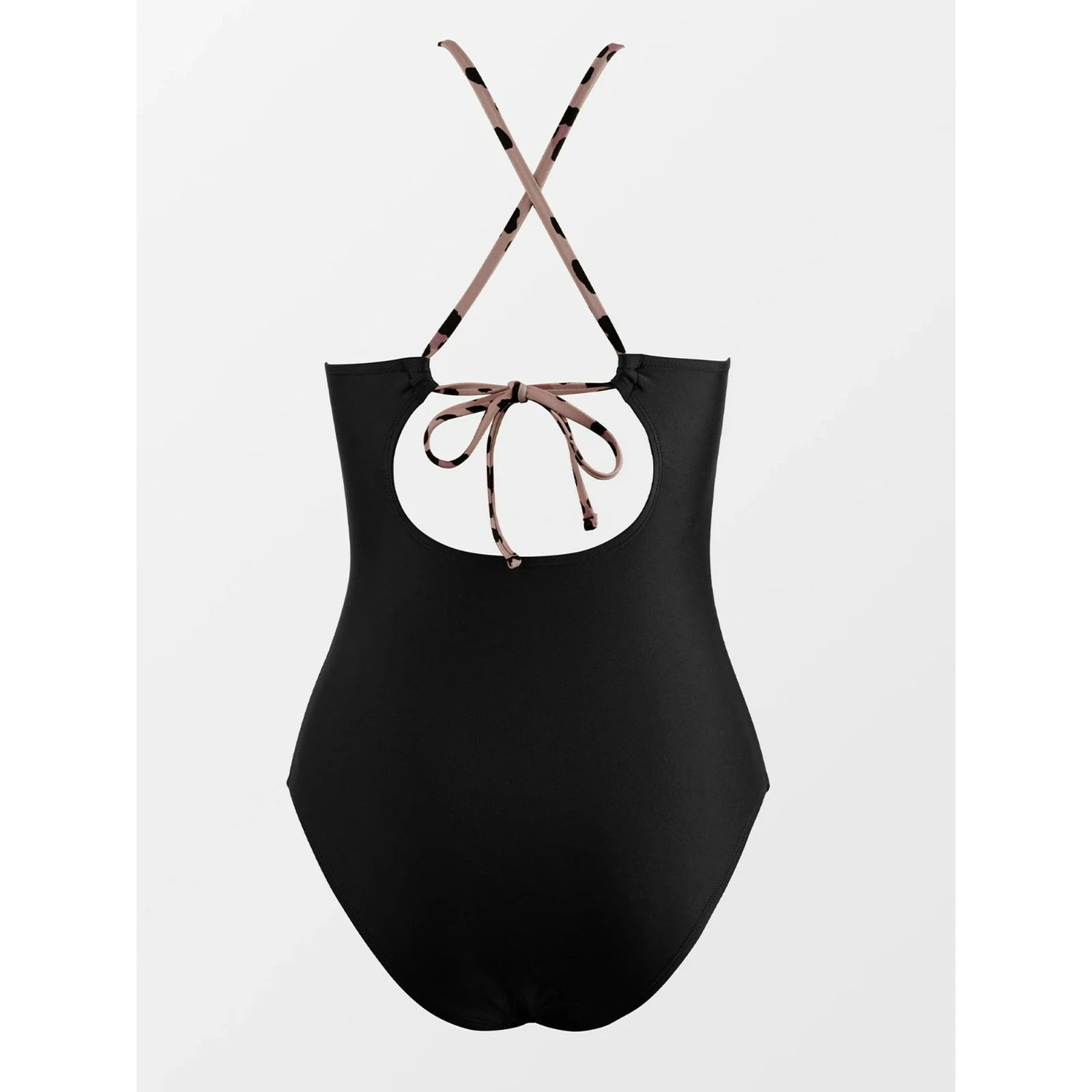 CUPSHE One Piece Swimsuit High Neck Tummy Control Swimwear Bathing Suit Size L
