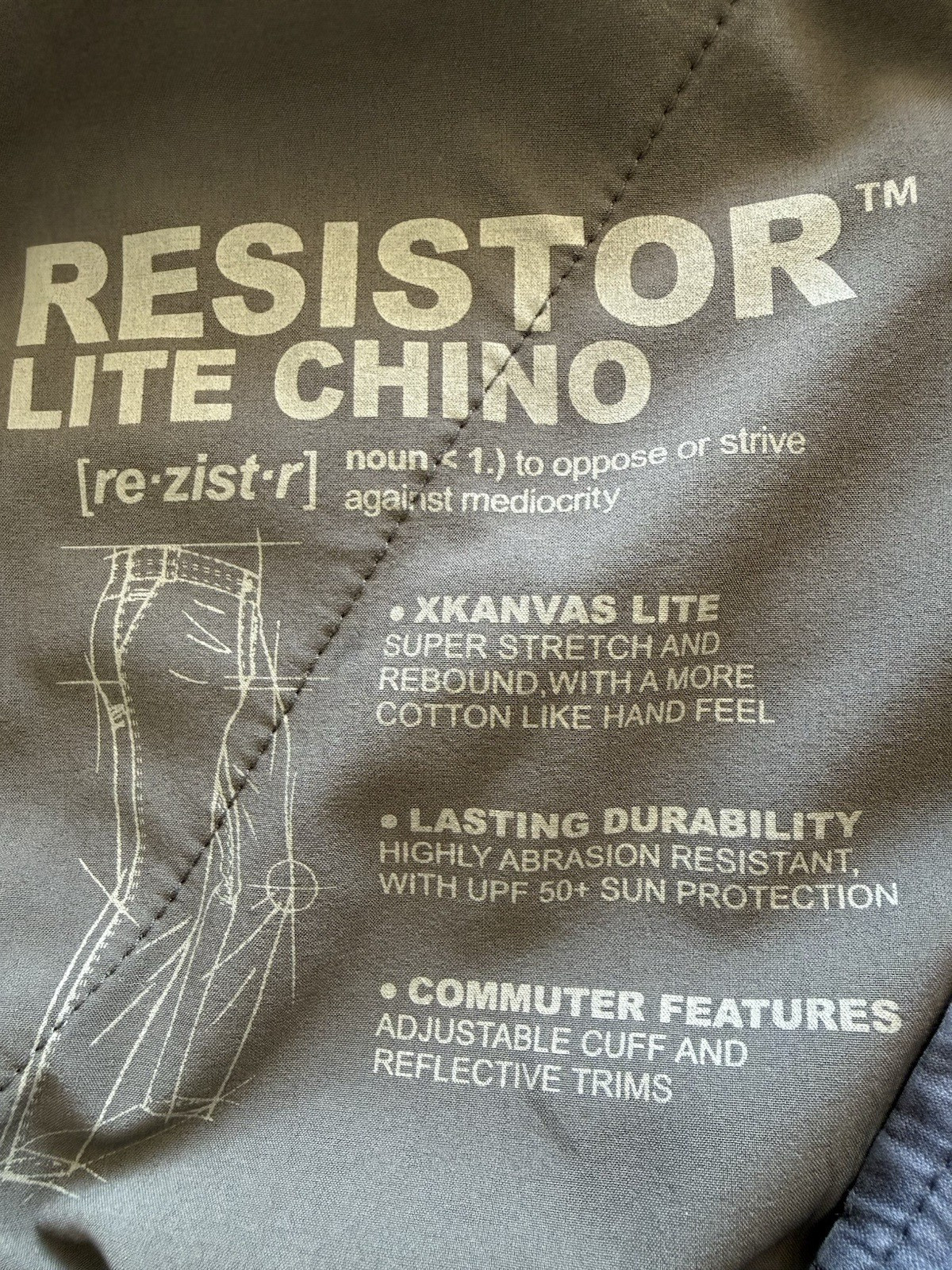 Kuhl Resistor Lite Chino Pants Men’s 34×32 Blue Comfort Stretch Actual 35×31