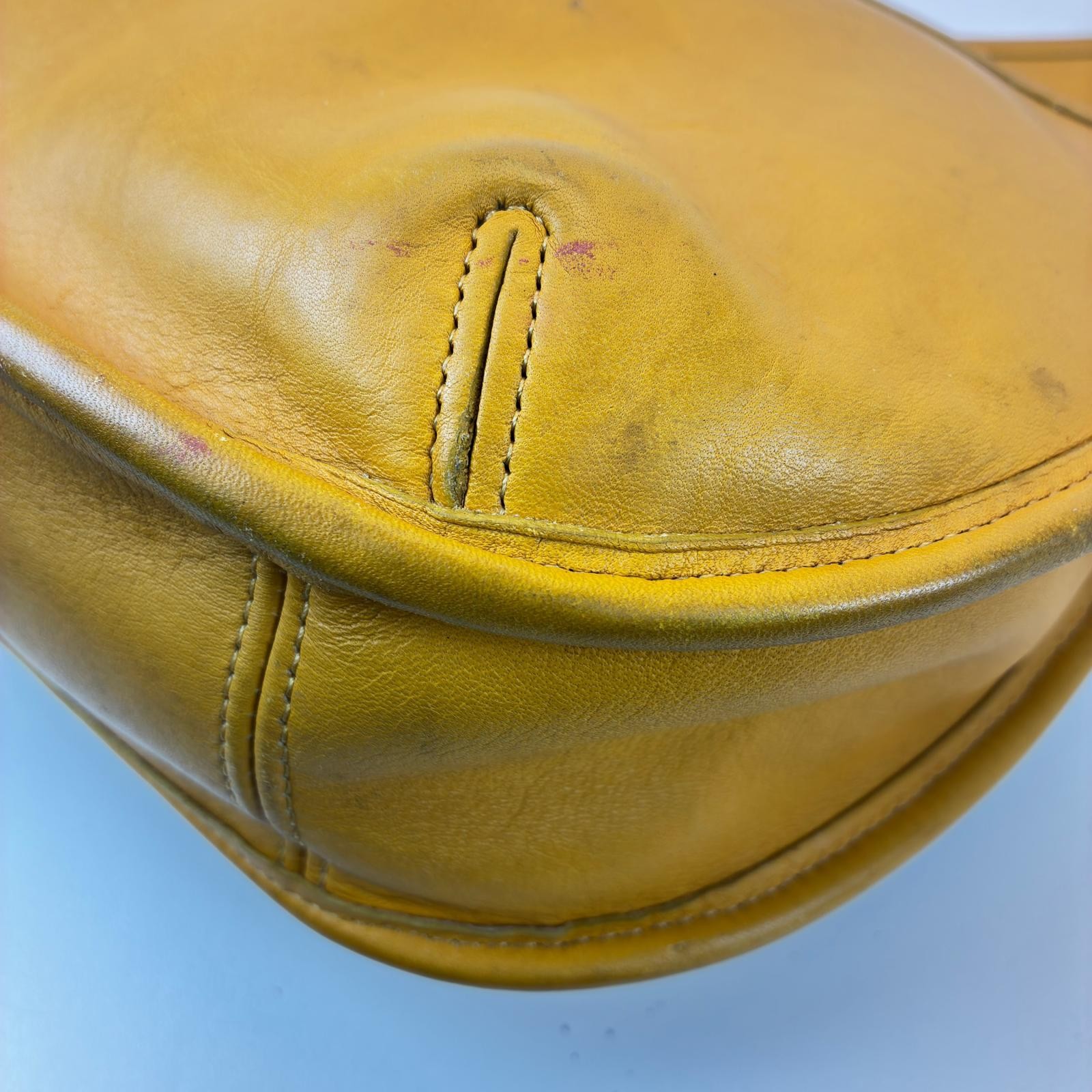 COACH Ergo Shoulder Bag, Yellow Leather Shoulder Bag 9033 leather yellow