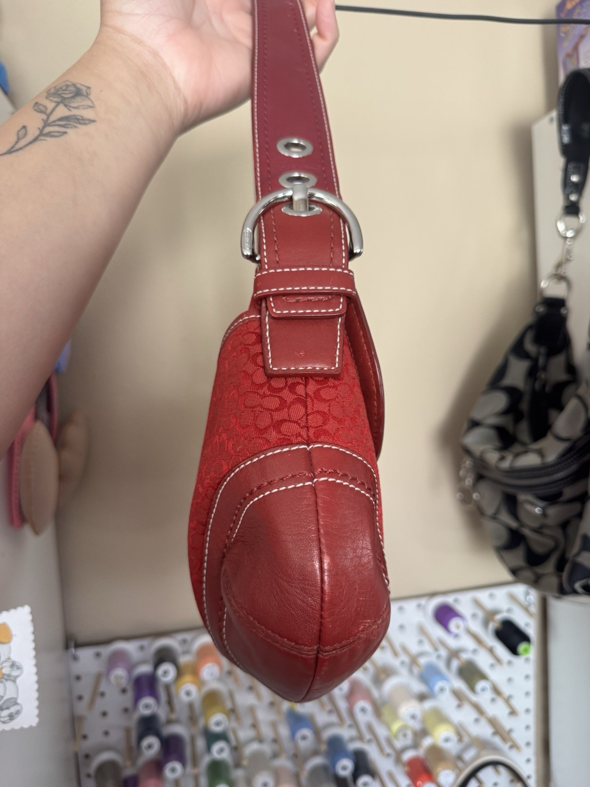 Y2K Red Large Coach SoHo
