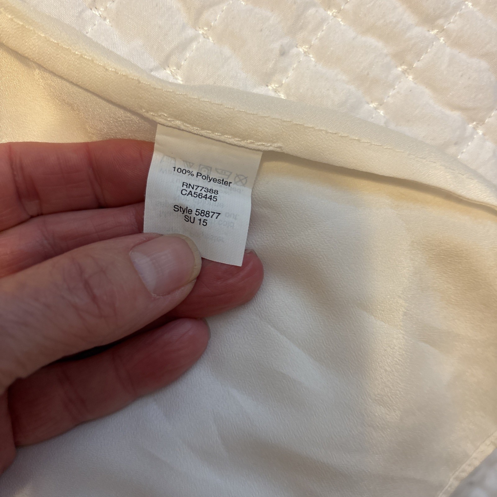 J Crew Cami, Tank, Ivory Size 2, XS