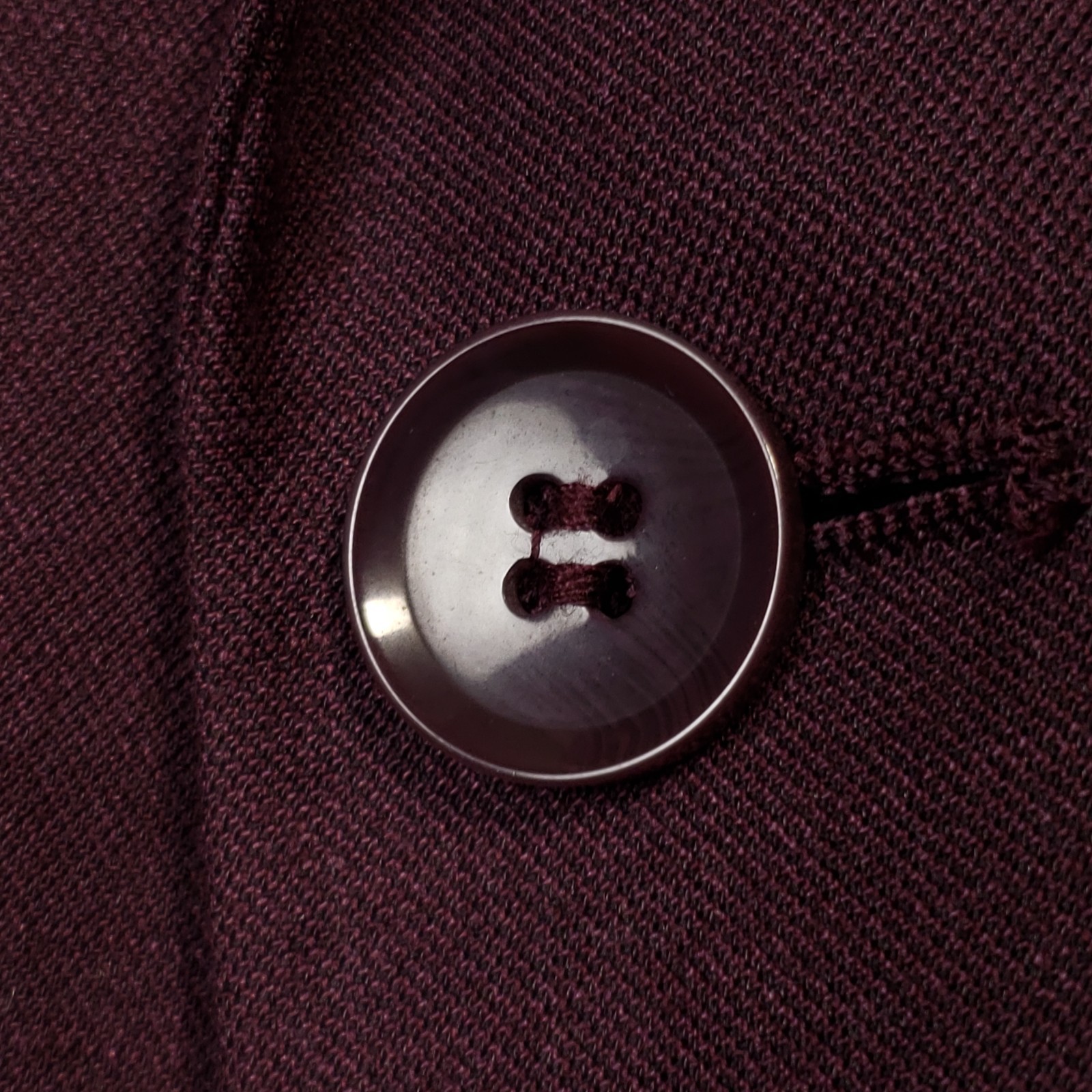 Lineage Sport Coat Men’s 46R Burgundy Two Button Double Vented Stretch Blazer