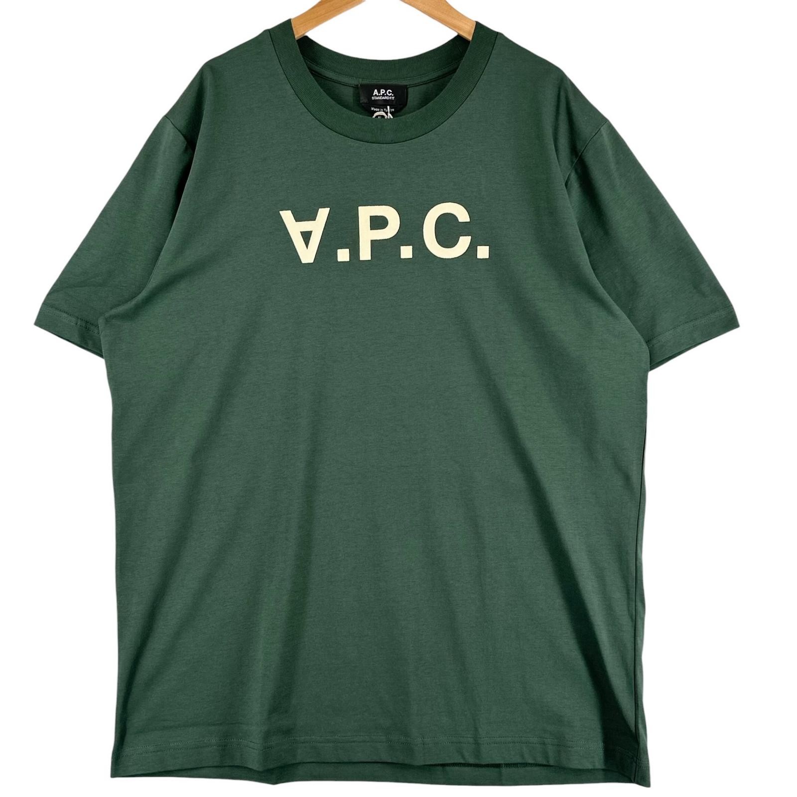 A.P.C. Standard Grand VPC brand logo Short sleeve T-shirt green mens XL【us…
