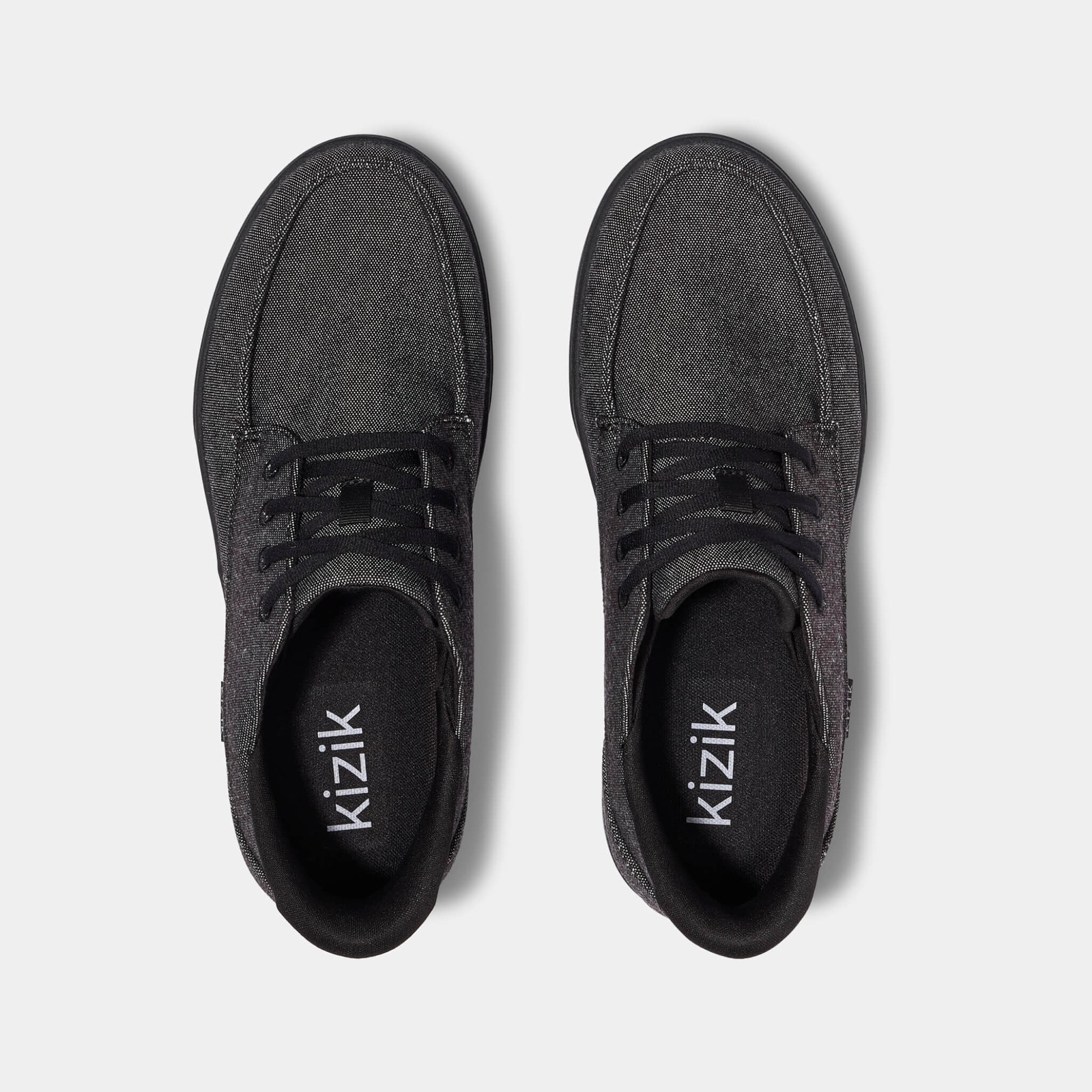 Kizik Men’s Porto – Black Heather — New Hands-Free Slip On Shoes