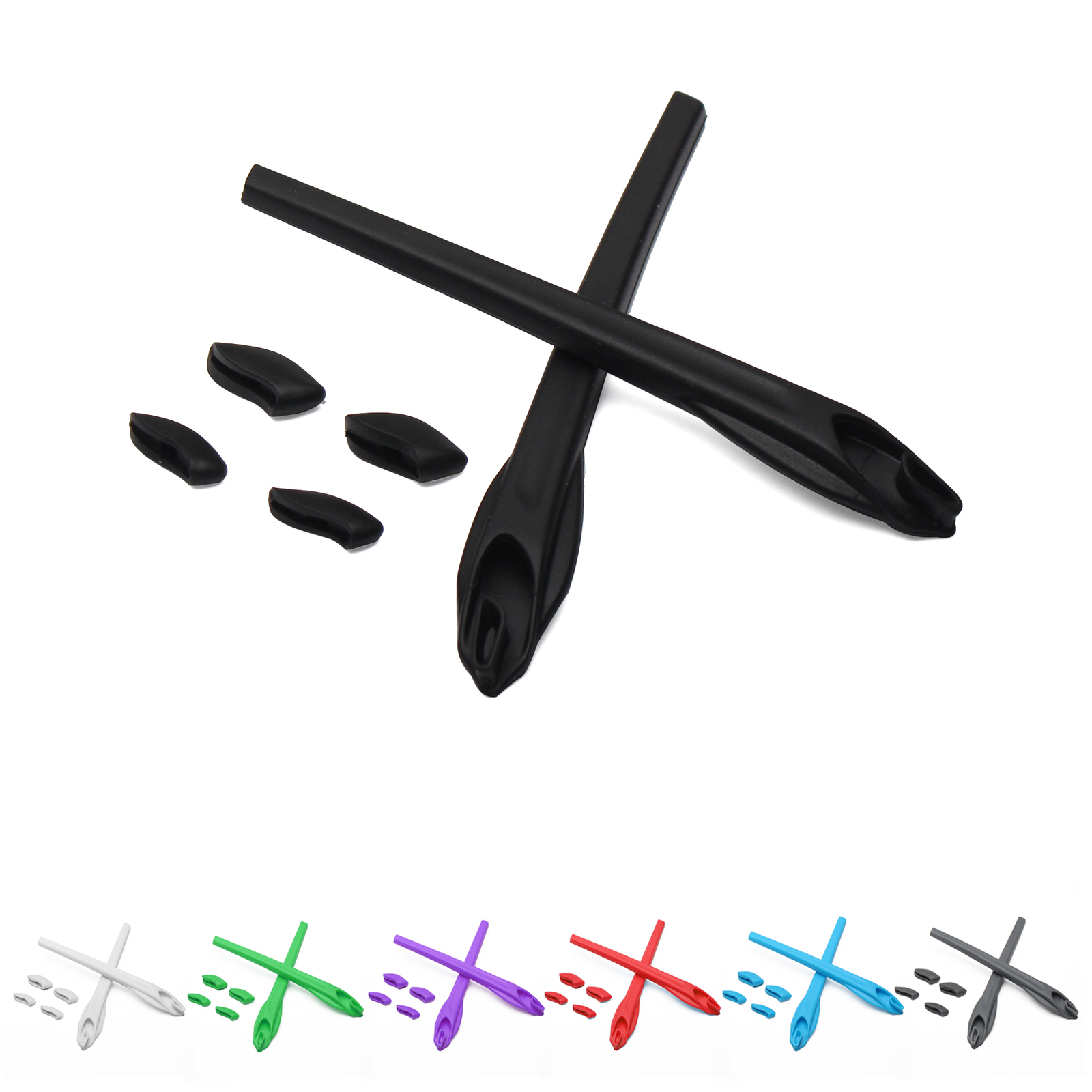 KEYTO Rubber Kit Earsocks & Nosepads Nose Holders for-Oakley Flak 2.0 XL