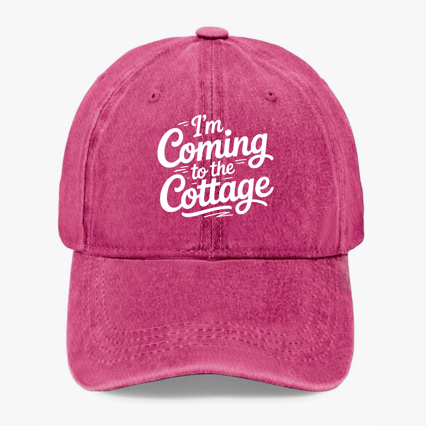 I’m Coming to the Cottage Hat Funny Lake House Vacation Baseball Cap Gift