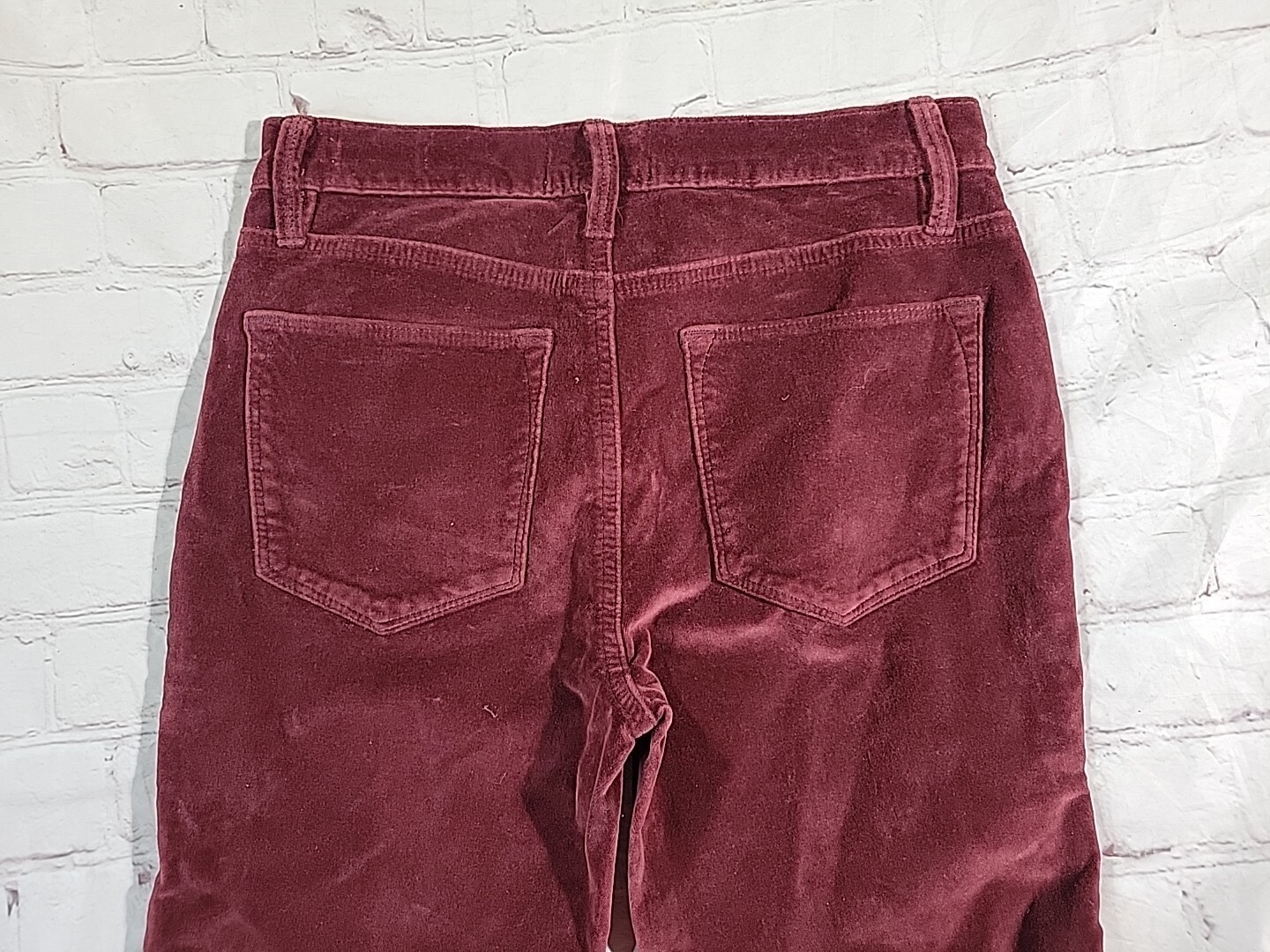 Nwt Frame Corduroy Jeans Size 25(27×27) Pinot Red Le High Skinny Straight