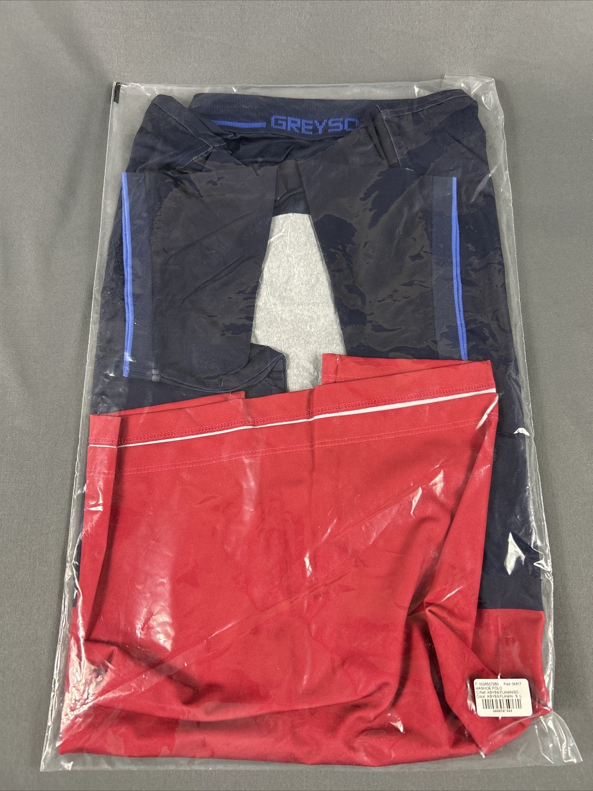Greyson Golf Shirt Polo Washoe Large Abyss Flamingo Colorblock NWT MSRP $90