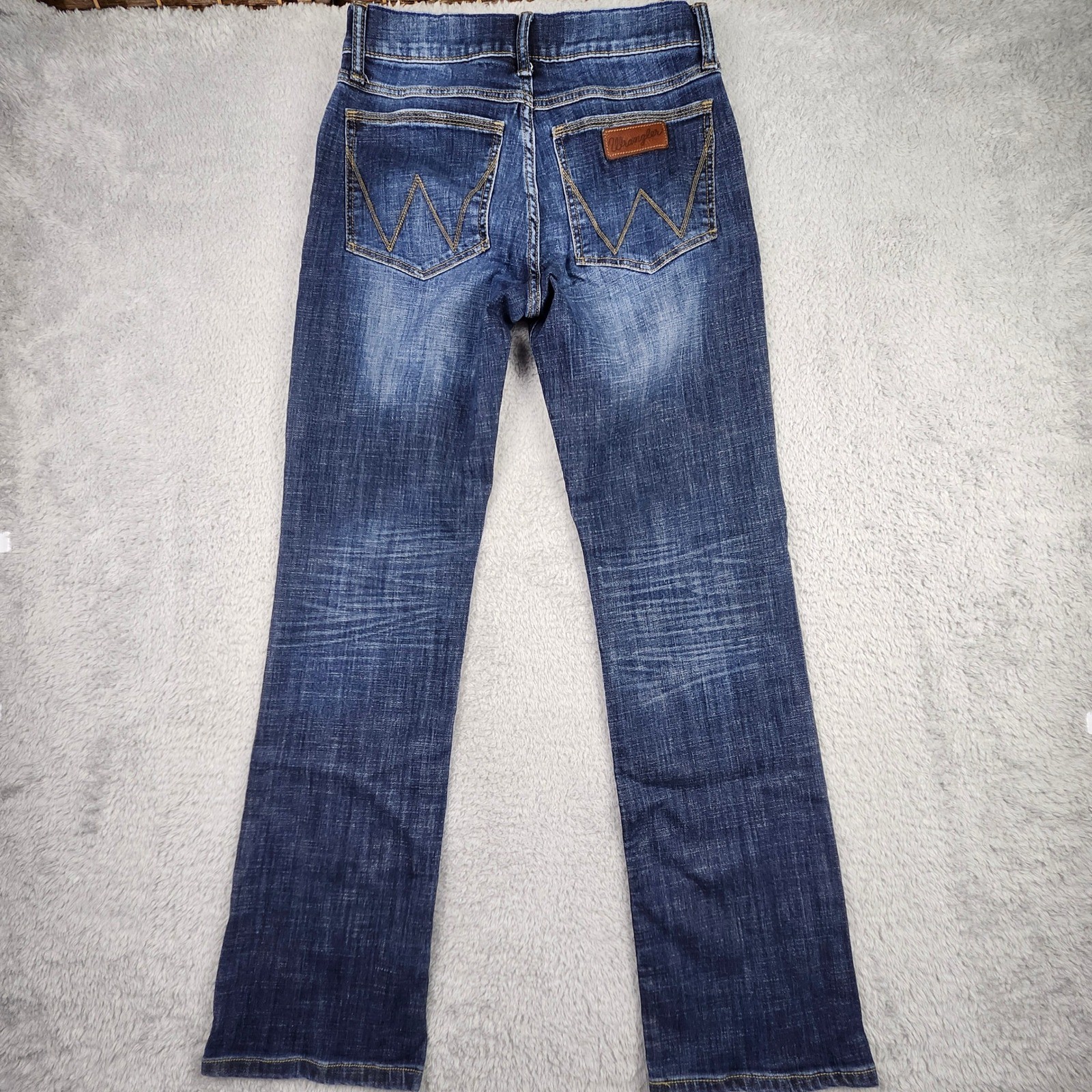 Wrangler Retro Slim Boot Jeans Mens 29×34 Blue Medium Wash Denim 77MWZRE Western
