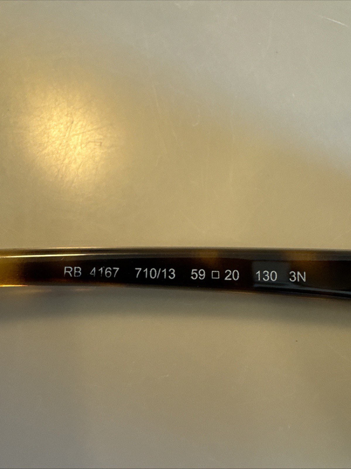 Ray-Ban RB4167 Brown Gradient Lenses Polished Light Havana Tortoise Frame #N10