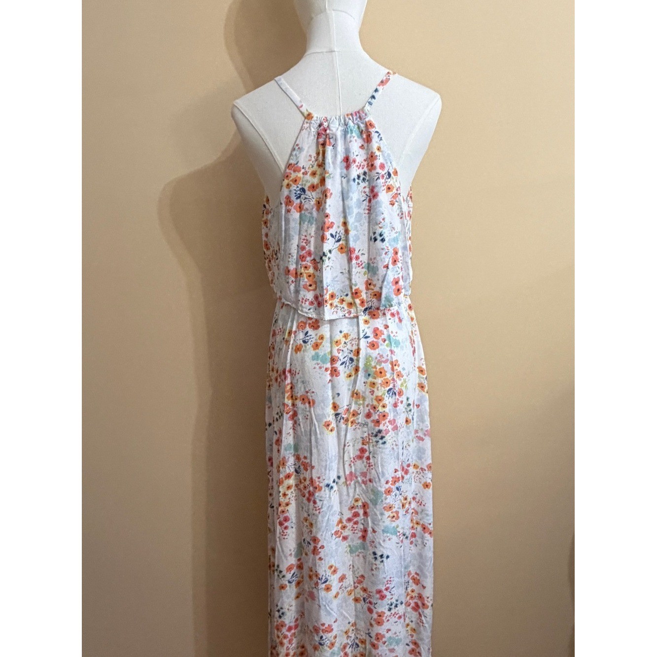 LC Lauren Conrad Floral Ruffle Maxi Dress – Size M