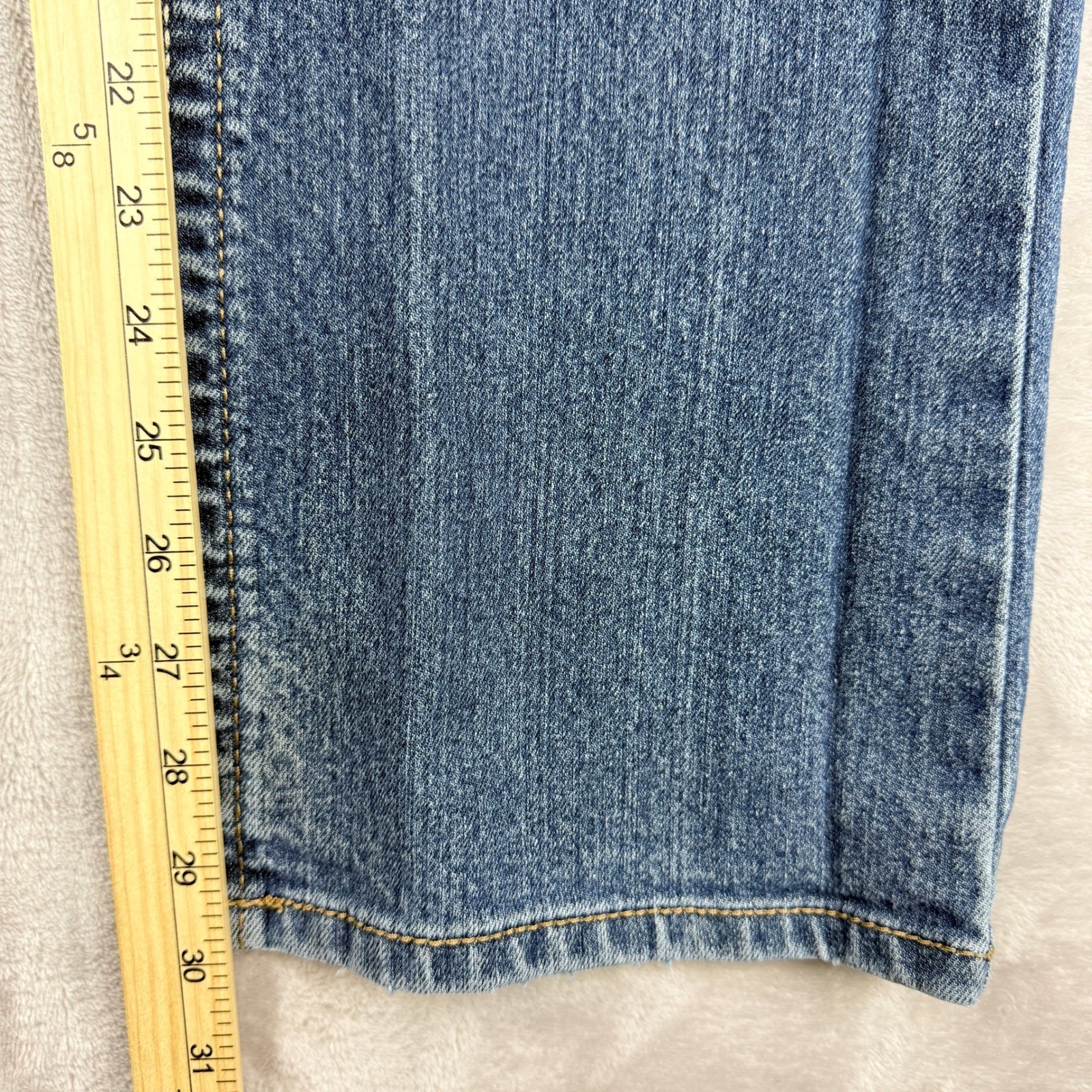 Ariat M4 Jeans Men 28×30 (29×29.75) Blue Rebar Low Rise Bootcut Western Distress