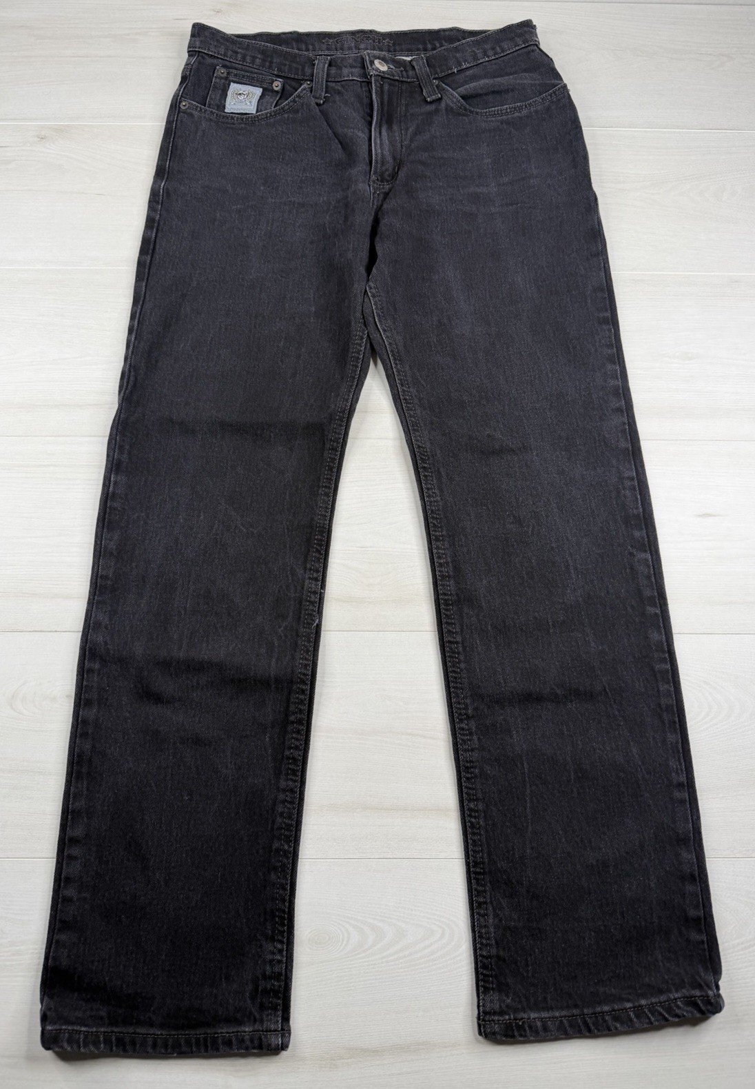 Cinch Black Silver Label Jeans Western Cowboy Straight Stretch Denim Mens 31×30
