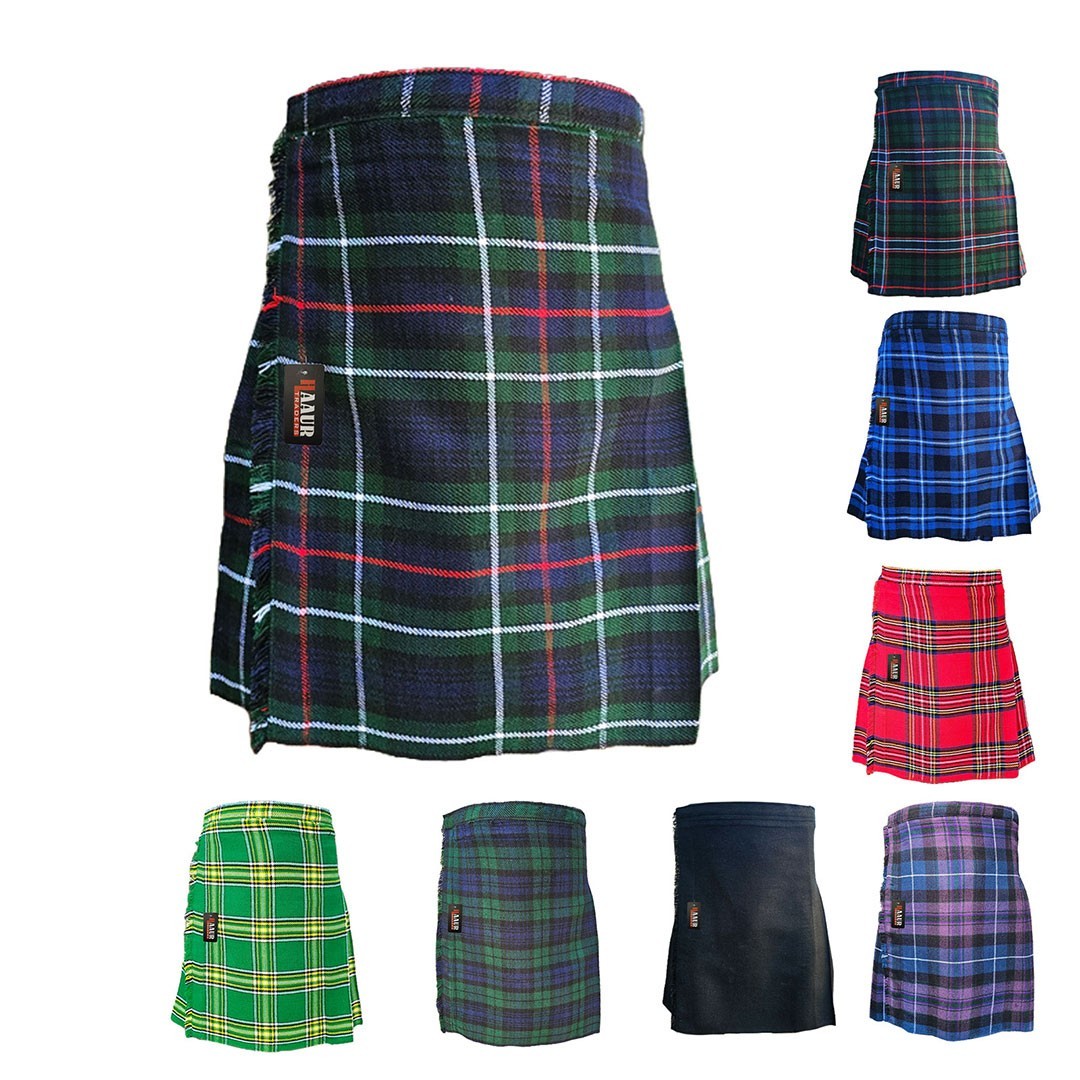 Baby Boy and Girls Kilts Top Quality Highland Multi Color Skirt 1 Year To 12Year