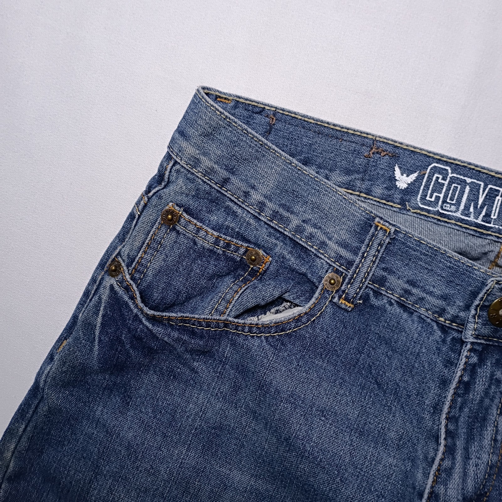 Company 81 Spencer Mens Straight Classic Fit Jeans 32X32 Medium Blue Wash