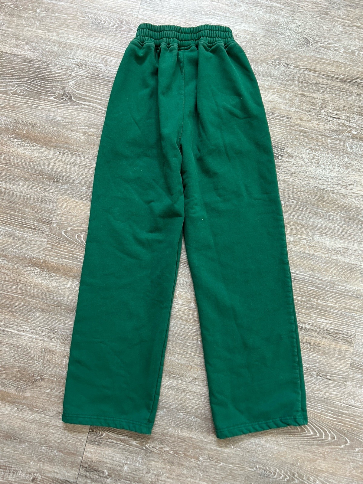 Mitch Flippo MFG Terry Sweatpants Womens Size Medium Shamrock Wide-Leg Green