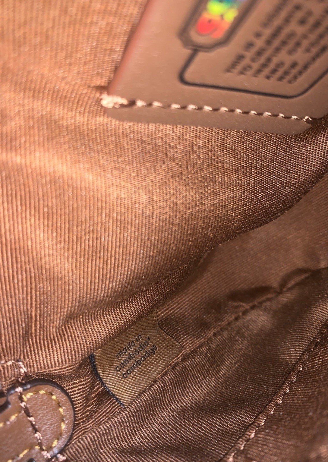 NWT Coach Rowan Bucket Bag In Rainbow Signature Canvas CDA92 Sand Multi